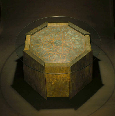 octagon table 1 with 30" glass